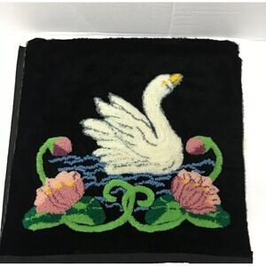 Hand Made Finished Completed Cross Stitch - Swan - Project To Finish Beautiful